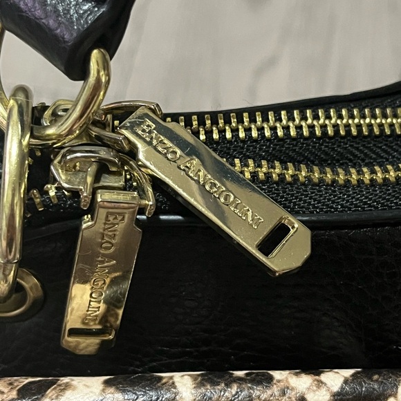 Enzo Angiolini Women Snake Print Satchel Bag, Neutral Snake - Picture 4 of 16